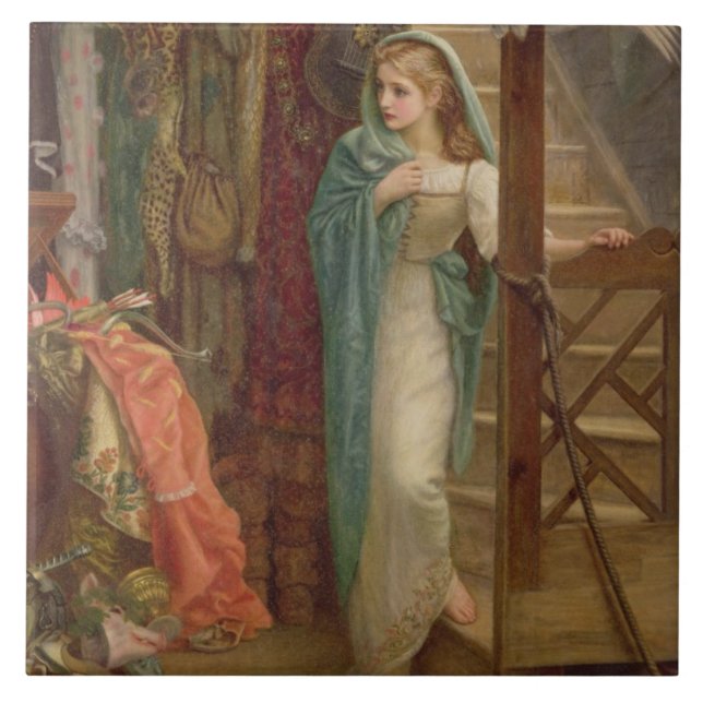 The Property Room, 1879 (oil on canvas) Tile (Front)