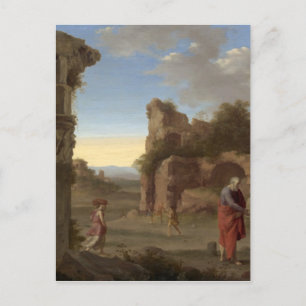 The Prophet Elijah and the Widow of Zarephath Postcard