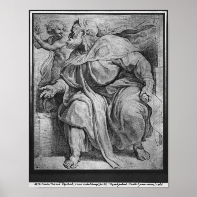The Prophet Ezekiel, after Michangelo Buonarroti Poster (Front)