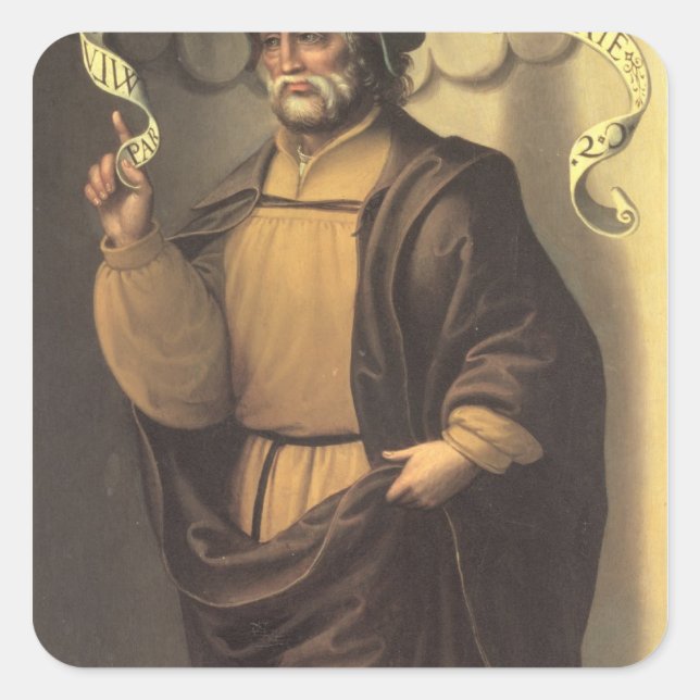 The Prophet Isaiah Square Sticker (Front)