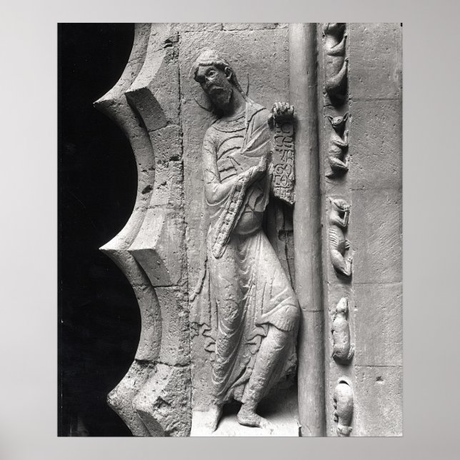 The prophet Isaiah unrolling a phylactery Poster (Front)