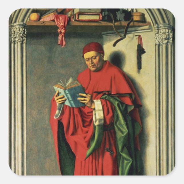 The Prophet Jeremiah, 1443-45 Square Sticker (Front)