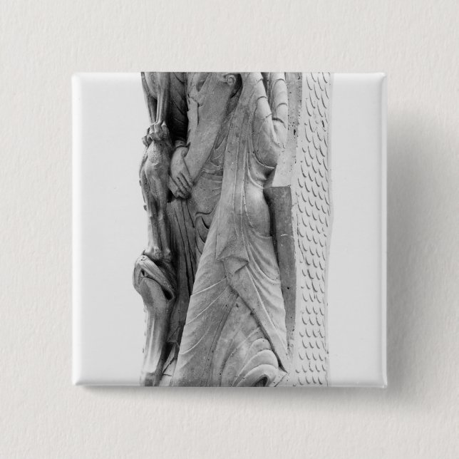 The prophet Jeremiah 15 Cm Square Badge (Front)