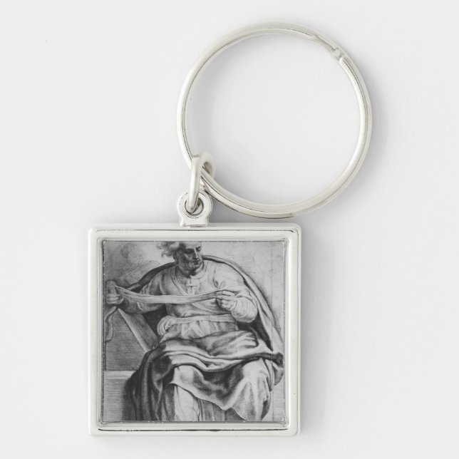 The Prophet Joel, after Michangelo Buonarroti Key Ring (Front)