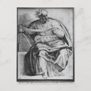The Prophet Joel, after Michangelo Buonarroti Postcard