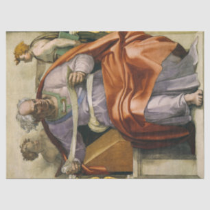 The Prophet Joel, Sistine Chapel by Michelangelo Tissue Paper