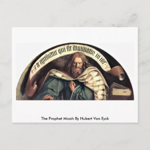 The Prophet Micah By Hubert Van Eyck Postcard