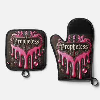 'The Prophetess' Oven Mitts & Pot Holders Set: Han Oven Mitt & Pot Holder Set