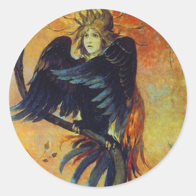 The Prophetic Bird Classic Round Sticker (Front)