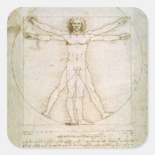 The Proportions of the human figure Square Sticker