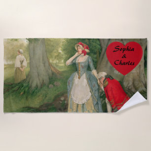 The Proposal by Sir James Dromgole Linton Beach Towel