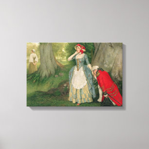 The Proposal by Sir James Dromgole Linton Canvas Print