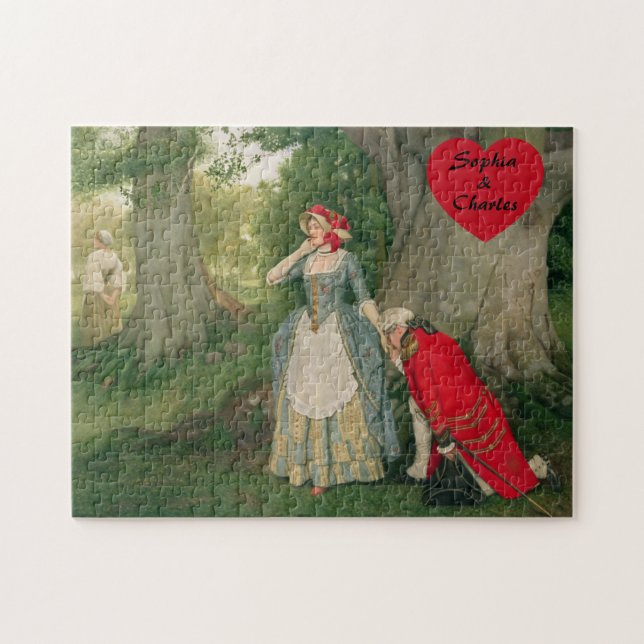 The Proposal by Sir James Dromgole Linton Jigsaw Puzzle (Horizontal)
