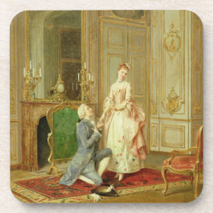 The Proposal (oil on panel) Coaster