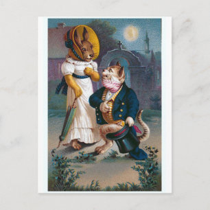 "The Proposal" Vintage Valentine Holiday Postcard