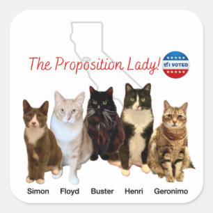The Proposition Lady Sticker - With Kitties!