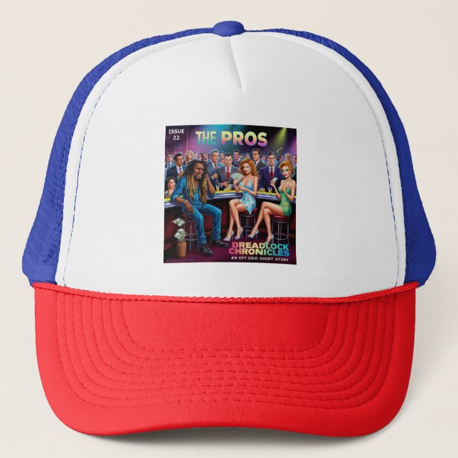 THE PROS - DREADLOCK CHRONICLES ISSUE 22 TRUCKER HAT (Front)