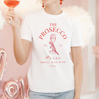 The Prosecco Posse Bachelorette Party T-Shirt