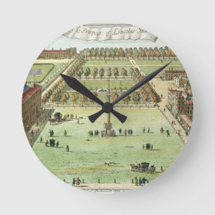 The Prospect of Lincoln's Inn, for 'Stow's Survey Round Clock