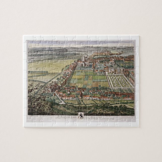 The prospect of Nottingham from the East engraved Jigsaw Puzzle (Horizontal)