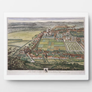 The prospect of Nottingham from the East engraved Plaque