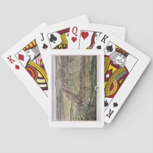 The prospect of Nottingham from the East engraved Playing Cards