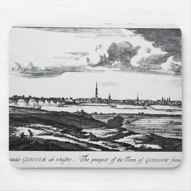 The Prospect of the Town of Glasgow Mouse Mat (Front)