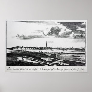 The Prospect of the Town of Glasgow Poster