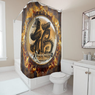 THE PROSPERITY CONNEXION : Art of Chinese Fengshui Shower Curtain