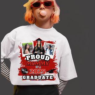 The Proud Mommy Personalized Family Graduation  Tri-Blend Shirt