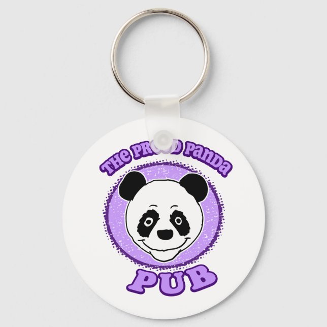 The Proud Panda Pub Key Ring (Front)