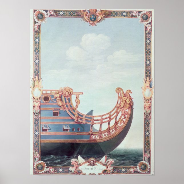 The Prow of 'Le Soleil Royal' Poster (Front)