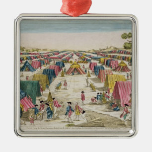 The Prussian Army Camp, Drawn from Life on the Fie Metal Tree Decoration