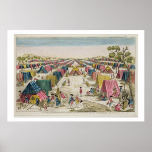 The Prussian Army Camp, Drawn from Life on the Fie Poster