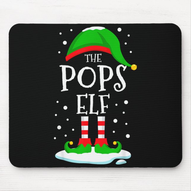 The Ps Elf Christmas Family Matching Xmas Grandpa  Mouse Mat (Front)