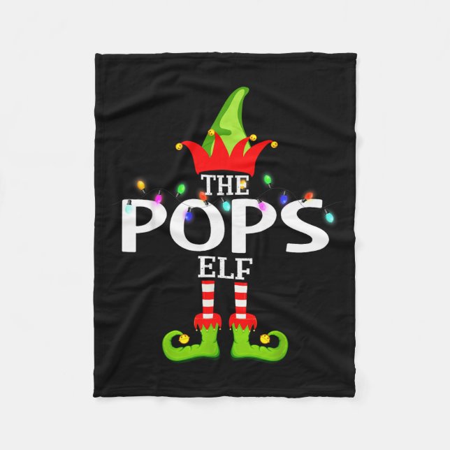 The Ps Elf Christmas Matching Pajamas  Fleece Blanket (Front)