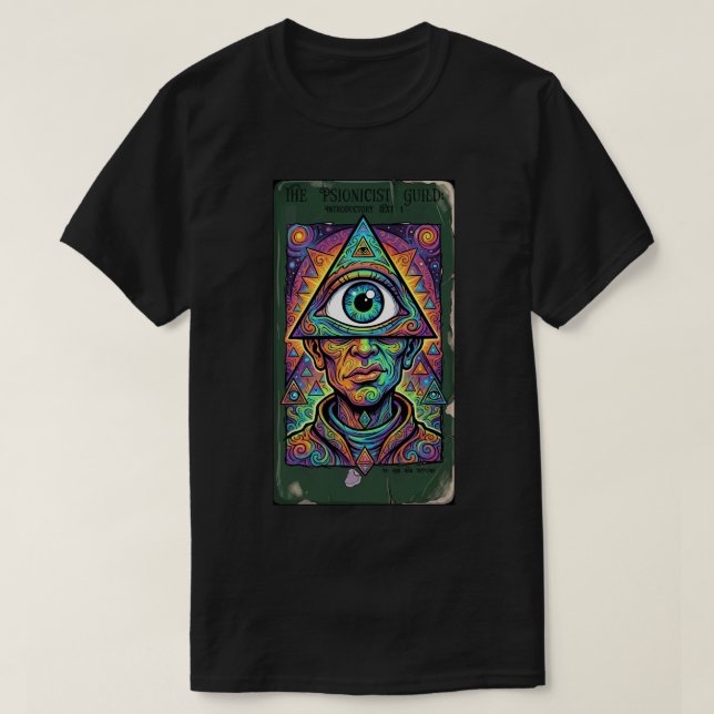 The Psionicist Guild 1 Dark T-Shirt (Design Front)