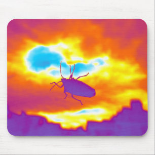 The Psychedelic Bug Mouse Mat