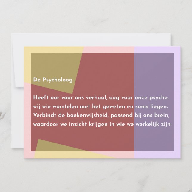 The Psychologist Thank You Card (Front)