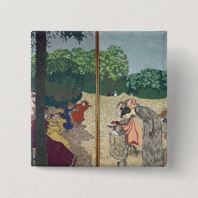 The Public Gardens 15 Cm Square Badge (Front)