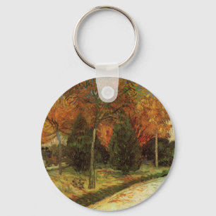 The Public Park at Arles by Vincent van Gogh Key Ring
