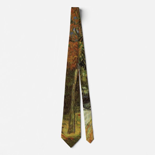 The Public Park at Arles by Vincent van Gogh Tie (Front)
