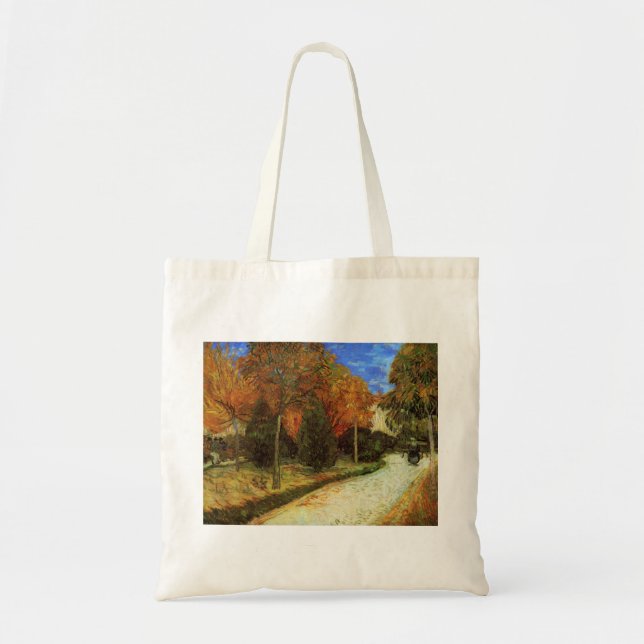 The Public Park at Arles by Vincent van Gogh Tote Bag (Front)