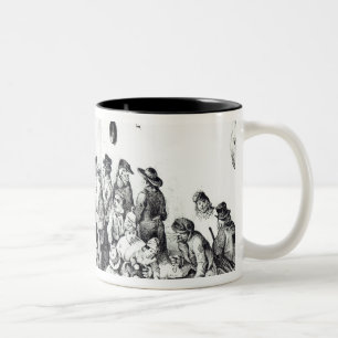 The Public Warming Room in Paris, 1840 Two-Tone Coffee Mug