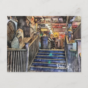 The Pubs of Dublin-Ireland Postcard