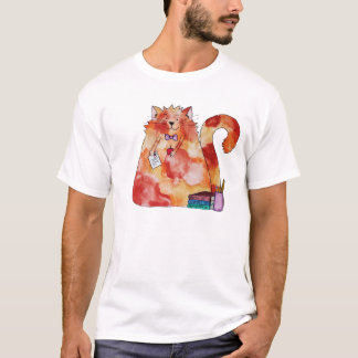 The Puff Cat Teacher T-Shirt