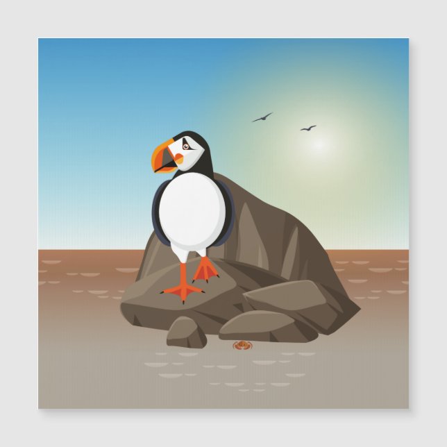 The Puffin standing along the coast (Front)