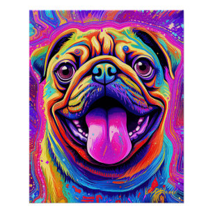 The Pug Dog 001 - Zetton Ziana Poster