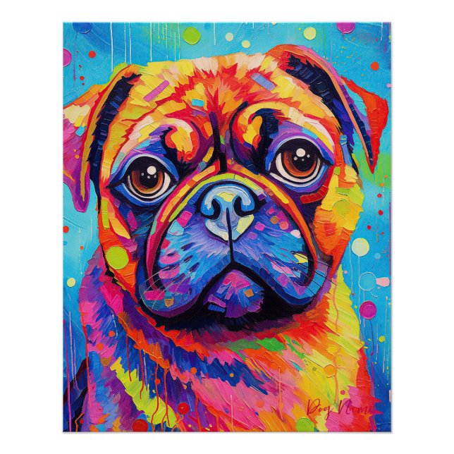 The Pug Dog 005 - Zetton Ziana Poster (Front)
