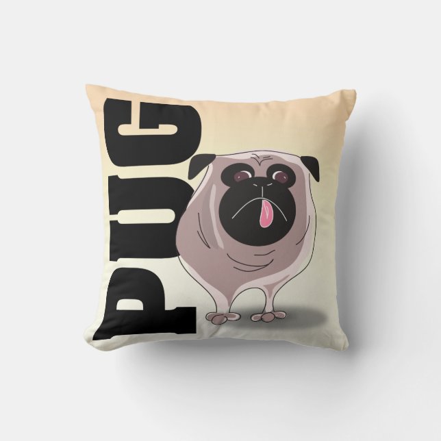 The Pug Pillow (Front)